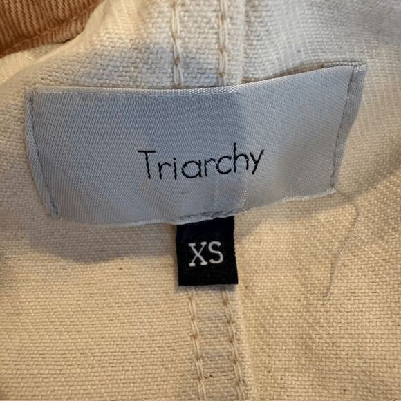 NEW! Triarchy Jumpsuit in Clay One Piece Denim Jumper Lined to Cuff Oversized XS - Picture 7 of 16